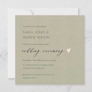 EENVOUDIGE ELEGANT GOLD KRAFT TYPOGRAPHY WEDDING KAART