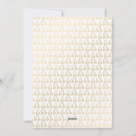 Eenvoudige Elegant Gold Script Merry-kerstfoto Feestdagenkaart (Achterkant)