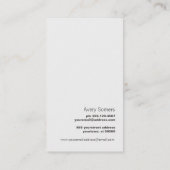 Eenvoudige Elegant Gold Tree Logo Visitekaartje (Achterkant)