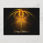 Eenvoudige Elegant Golden Advent Star Merry Kerstm Feestdagenkaart (Voorkant)
