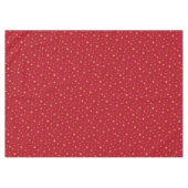 Eenvoudige Elegant Golden Cute Festive Red Kerstmi Tafelkleed (Voorkant (Horizontaal))