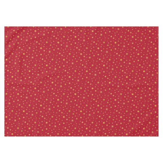 Eenvoudige Elegant Golden Cute Festive Red Kerstmi Tafelkleed (Voorkant (Horizontaal))