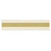 Eenvoudige Elegant Gouden Strip Korte Tafelloper (Horizontaal)