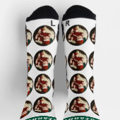 Eenvoudige Elegant Grappige Kerstfoto Sokken (Top)