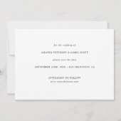 Eenvoudige Elegant Green Script Foto Sla de datum Kaart (Achterkant)