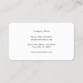 Eenvoudige Elegant Grey Faux Silver Line Attorney Visitekaartje (Achterkant)