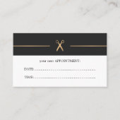 Eenvoudige Elegant Hair Stylist Appointkaart Afsprakenkaartje (Voorkant)