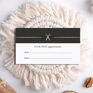 Eenvoudige Elegant Hair Stylist Appointkaart Afsprakenkaartje