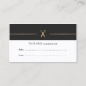 Eenvoudige Elegant Hair Stylist Appointkaart Afsprakenkaartje (Voorkant)