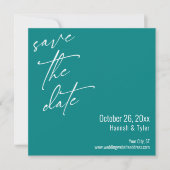 Eenvoudige Elegant Handschrift Script Typografie B Save The Date (Voorkant)