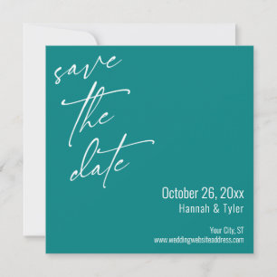 Eenvoudige Elegant Handschrift Script Typografie B Save The Date