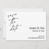 Eenvoudige Elegant handschrift Script Typografie Save The Date (Voorkant)