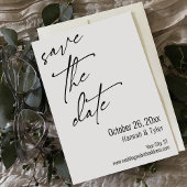 Eenvoudige Elegant handschrift Script Typografie Save The Date