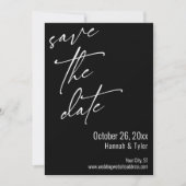 Eenvoudige Elegant Handschrift Script Typografie Z Save The Date (Voorkant)