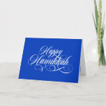 Eenvoudige Elegant Happy Hanukkah-Wenskaarten Feestdagen Kaart<br><div class="desc">Eenvoudige Elegant Happy Hanukkah-Wenskaarten.</div>