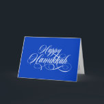 Eenvoudige Elegant Happy Hanukkah-Wenskaarten Feestdagen Kaart<br><div class="desc">Eenvoudige Elegant Happy Hanukkah-Wenskaarten.</div>