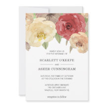 Eenvoudige Elegant Herfst Floral Wedding