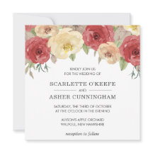 Eenvoudige Elegant Herfst Floral Wedding