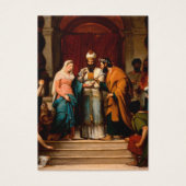 Eenvoudige Elegant-katholieke bruiloft Heilige Kaa Visitekaartje (Voorkant)