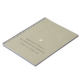 EENVOUDIGE ELEGANT KRAFT TYPOGRAPHY-TEKST ALLEEN W NOTITIEBOEK (Linkerzijde)