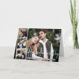 Eenvoudige Elegant Liefde Valentijnsdag paar 4 fot Kaart