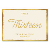 Eenvoudige Elegant Luxe Gold Edge Kaart (Voorkant)