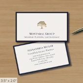 Eenvoudige Elegant Luxury Tree Logo Visitekaartje