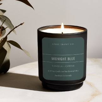 EENVOUDIGE ELEGANT MINIMAAL MODERN DUSKY GRAY BLUE VIERKANTE STICKER