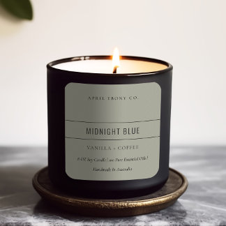 EENVOUDIGE ELEGANT MINIMAAL MODERN DUSKY GRAY GREE VIERKANTE STICKER