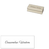 Eenvoudige Elegant Minimalist #5 Script naam allee Rubberstempel (Gestempeld)