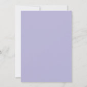Eenvoudige Elegant minimalistisch lavender Girl Ba Kaart (Achterkant)