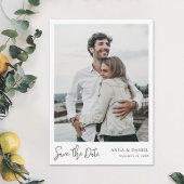 Eenvoudige Elegant Modern Custom Save the Date Pho Kaart