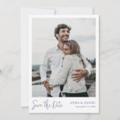 Eenvoudige Elegant Modern Custom Save the Date Pho Kaart (Voorkant)