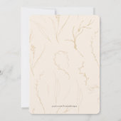 Eenvoudige Elegant Modern Earth Tones Beige Weddin Save The Date (Achterkant)