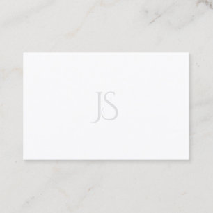 Eenvoudige Elegant Modern Minimalist Monogram Sjab Visitekaartje