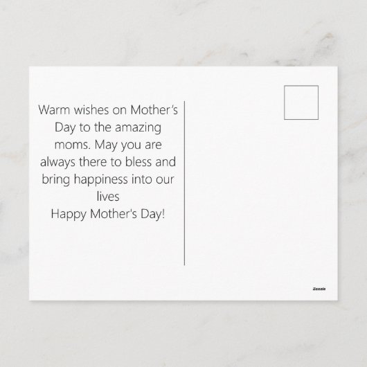 Eenvoudige Elegant Moederdag Puzzle Photo Collage Feestdagenkaart (Achterkant)