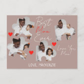 Eenvoudige Elegant Moederdag Puzzle Photo Collage Feestdagenkaart (Voorkant)