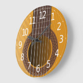 Eenvoudige Elegant Musical Guitar | Wandklok (Hoek)