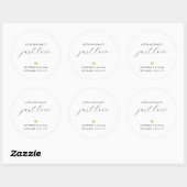 Eenvoudige elegant niets Fancy Ronde Sticker (Vel)