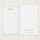 Eenvoudige Elegant-oorenkaart Visitekaartje (Voorkant /achterkant)