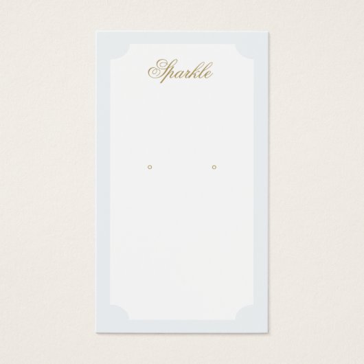 Eenvoudige Elegant-oorenkaart Visitekaartje (Voorkant)