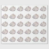 Eenvoudige Elegant Oyster-Waterverf Cadeaupapier (Vlak)