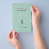 Eenvoudige Elegant pasta-pictogram Yoga-instructie Flyer (Hand)