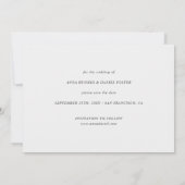 Eenvoudige Elegant Persoonlijke Foto slaat de datu Save The Date (Achterkant)