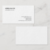 Eenvoudige Elegant Plain Professionele Minimalist Visitekaartje (Voorkant / Achterkant)