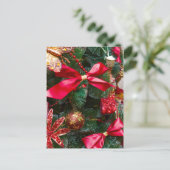 Eenvoudige Elegant Retro New year's Merry Kerstmis Feestdagenkaart (Staand voorkant)