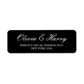 Eenvoudige Elegant Return Address Labels (Voorkant)