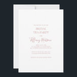 Eenvoudige Elegant Roos Gold Bridal Tea Kaart<br><div class="desc">Deze eenvoudige goudbruidtheepartijuitnodiging voor roos is perfect voor uw klassieke, moderne, minimalistische goudbruiloft voor rozen. Het ontwerp is uitgerust met een klassieke , minimale chic, hedendaagse gouden lettersoort en een delicate romantische formele kalligrafie. Het is uitstekend voor lente, zomer, herfst of winterluxe bruiloften. Houd het zoals is, of verkies om...</div>