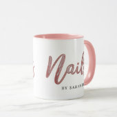 Eenvoudige Elegant Roos Gold Foil nagels Mok (Voorkant rechts)