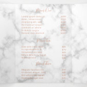 Eenvoudige Elegant Roos Gold Marble Drievoudige br Drieluik Kaart (Binnenkant midden)